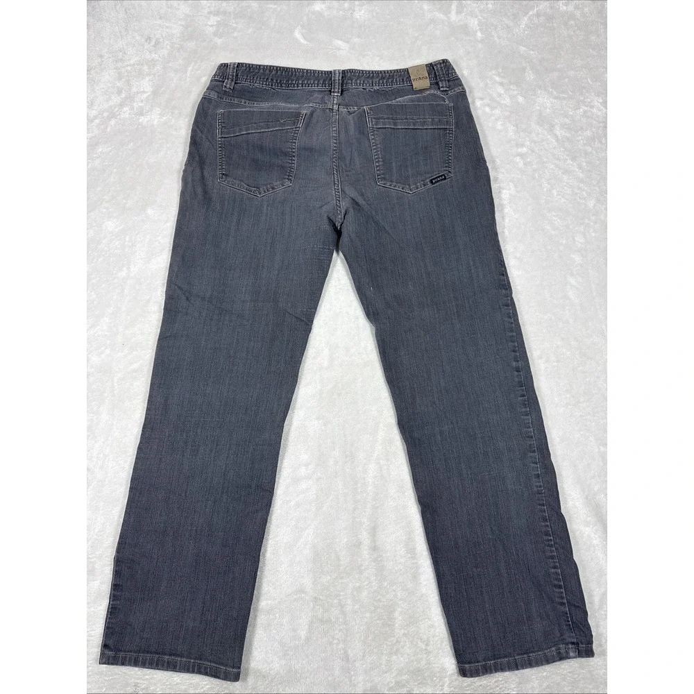 PrAna Men's Jeans Slim Fit Gray Charcoal‎ Breathe Straight Stretch Denim 38x32 - Picture 2 of 10